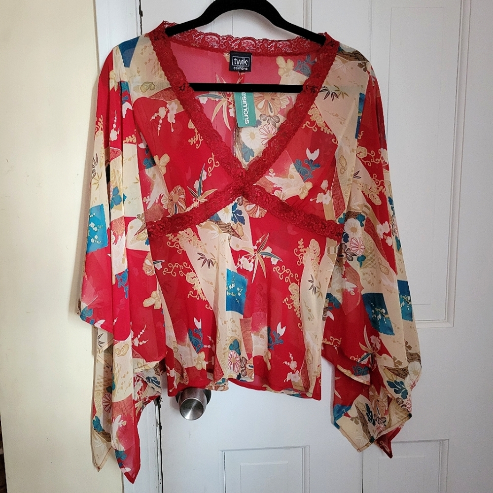 Twik LA Maison Simons Kimono Sleeve Blouse L